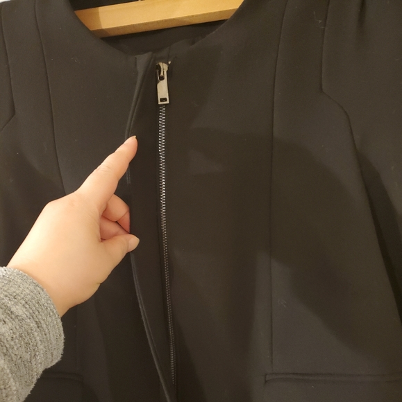 SOLD-Zara Puff Sleeve Long Coat - Picture 7 of 8